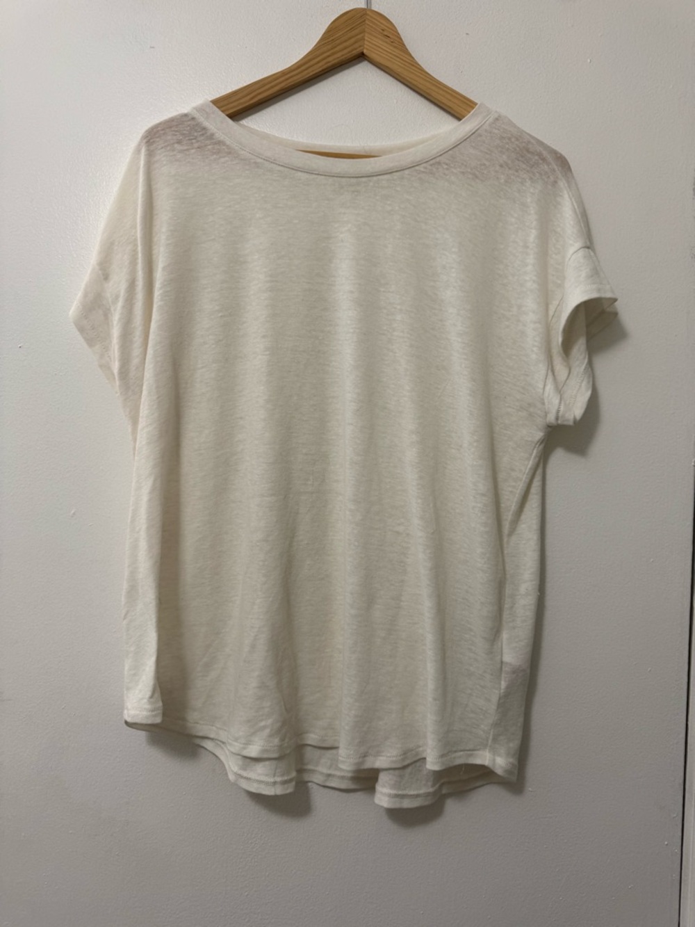 Madewell Cream Short-Sleeve Crewneck Tee